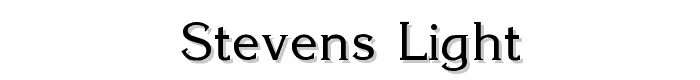 Stevens Light font